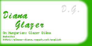 diana glazer business card